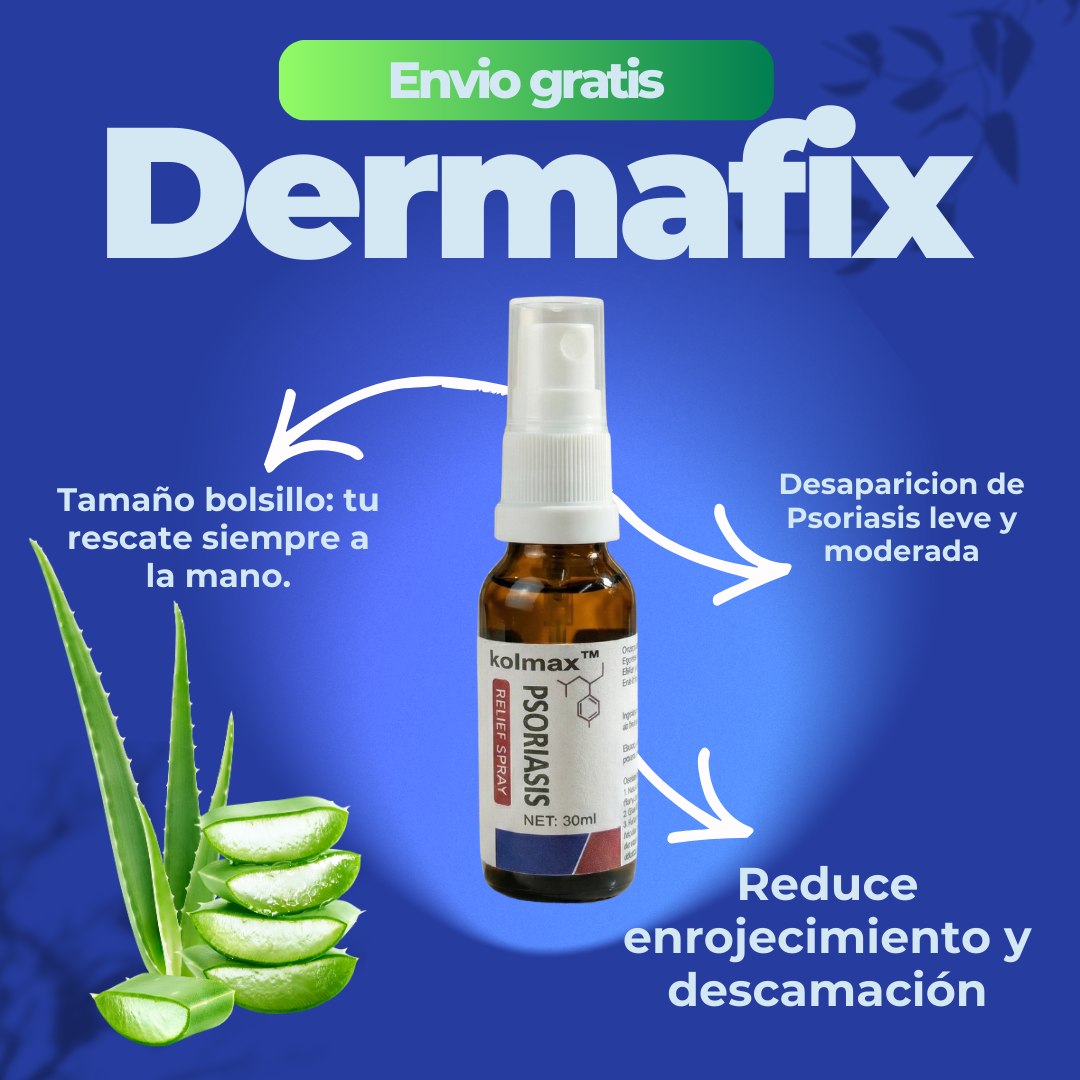 🔥 DERMAFIX – SPRAY ALIVIO PARA PSORIASIS Y DERMATITIS 🌿2x1