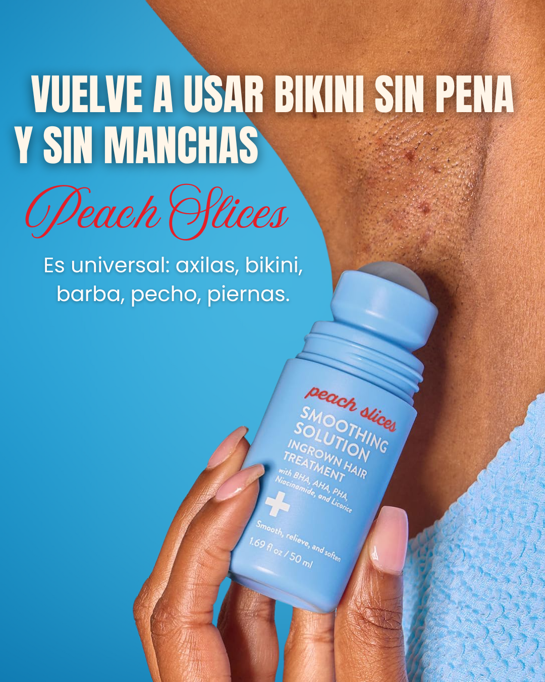 Peach Slices - Depues del afeitado para los vellos encarnados y piel oscura