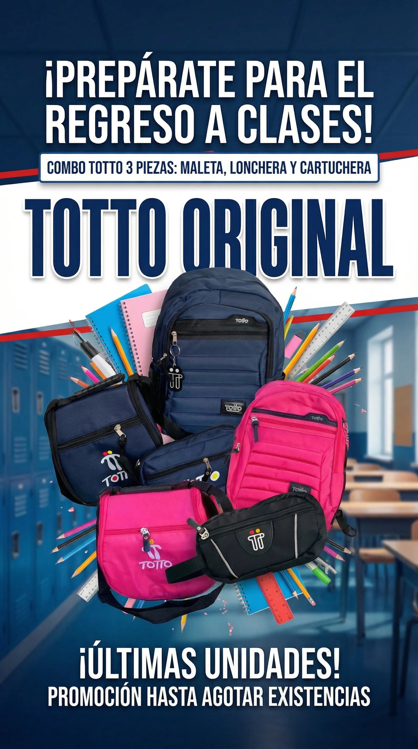 Combo estudiantil totto