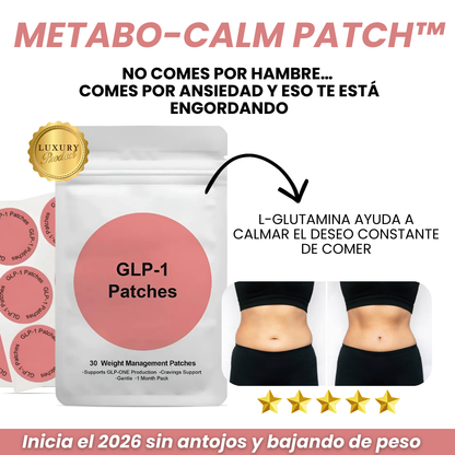 METABO-CALM PATCH™ | Controla la ansiedad por comer y regula tu metabolismo (60 parches)