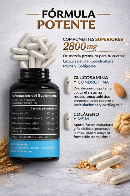Glucosamina condroitina – Elimina el Dolor Articular  y Recupera tu Movilidad