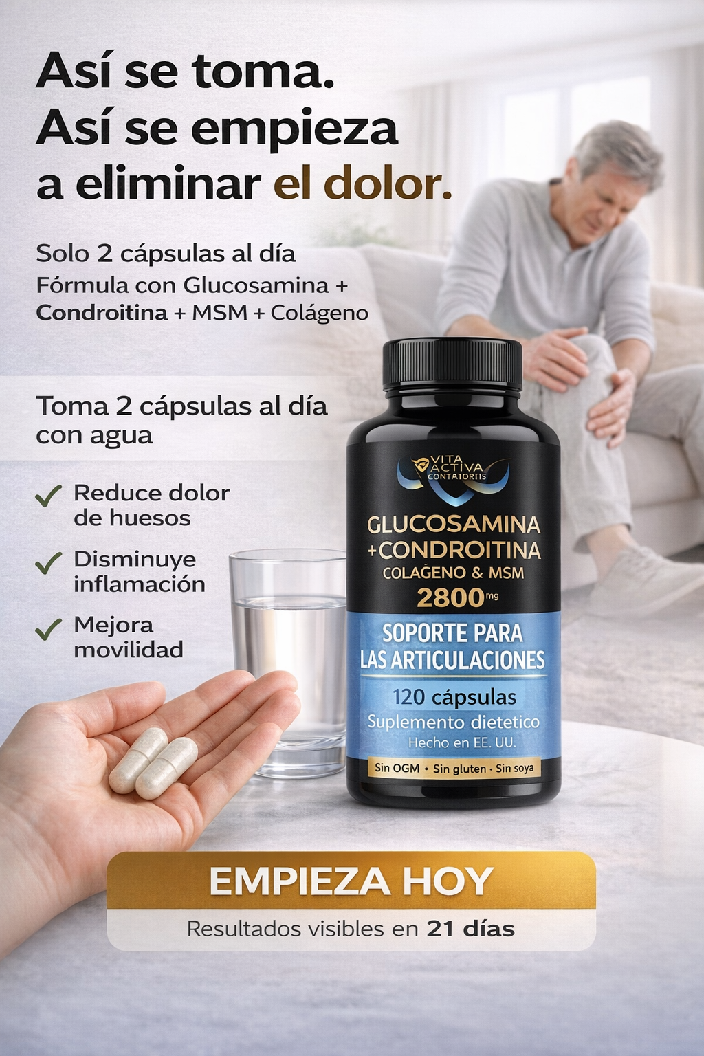 Glucosamina condroitina – Elimina el Dolor Articular  y Recupera tu Movilidad
