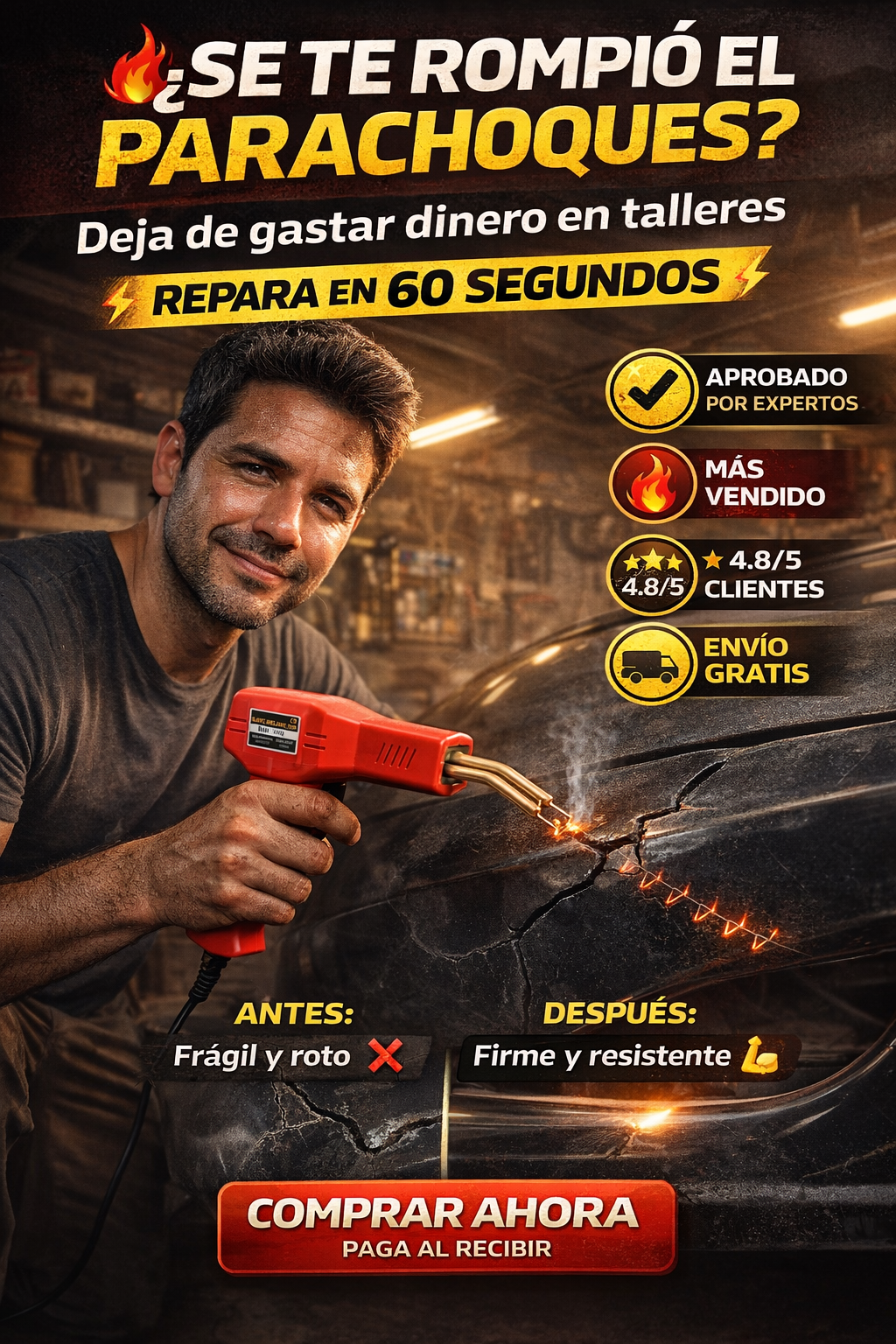 FixWeld Pro™ – Repara Plásticos Rotos en 60 Segundos Sin Gastar en Taller