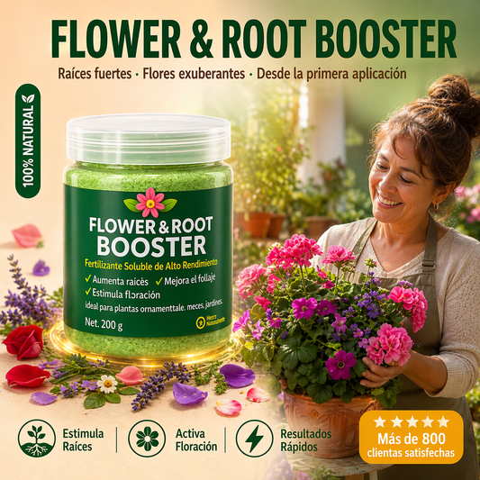 Estimulador de Raíces y Floración | Plantas Sanas y Flores Abundantes
