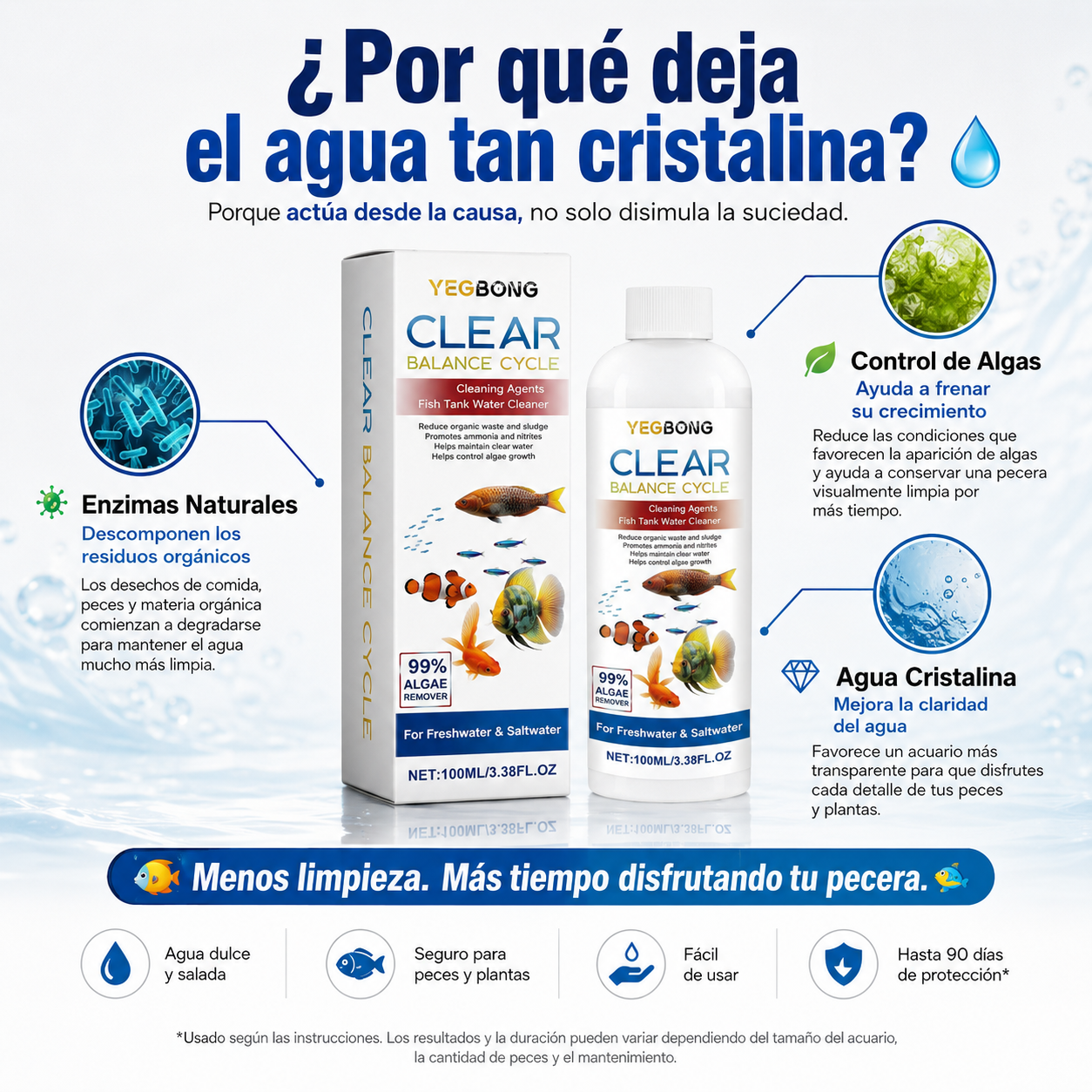 Clear balance cycle – Tu Pecera Como Nueva 🌊