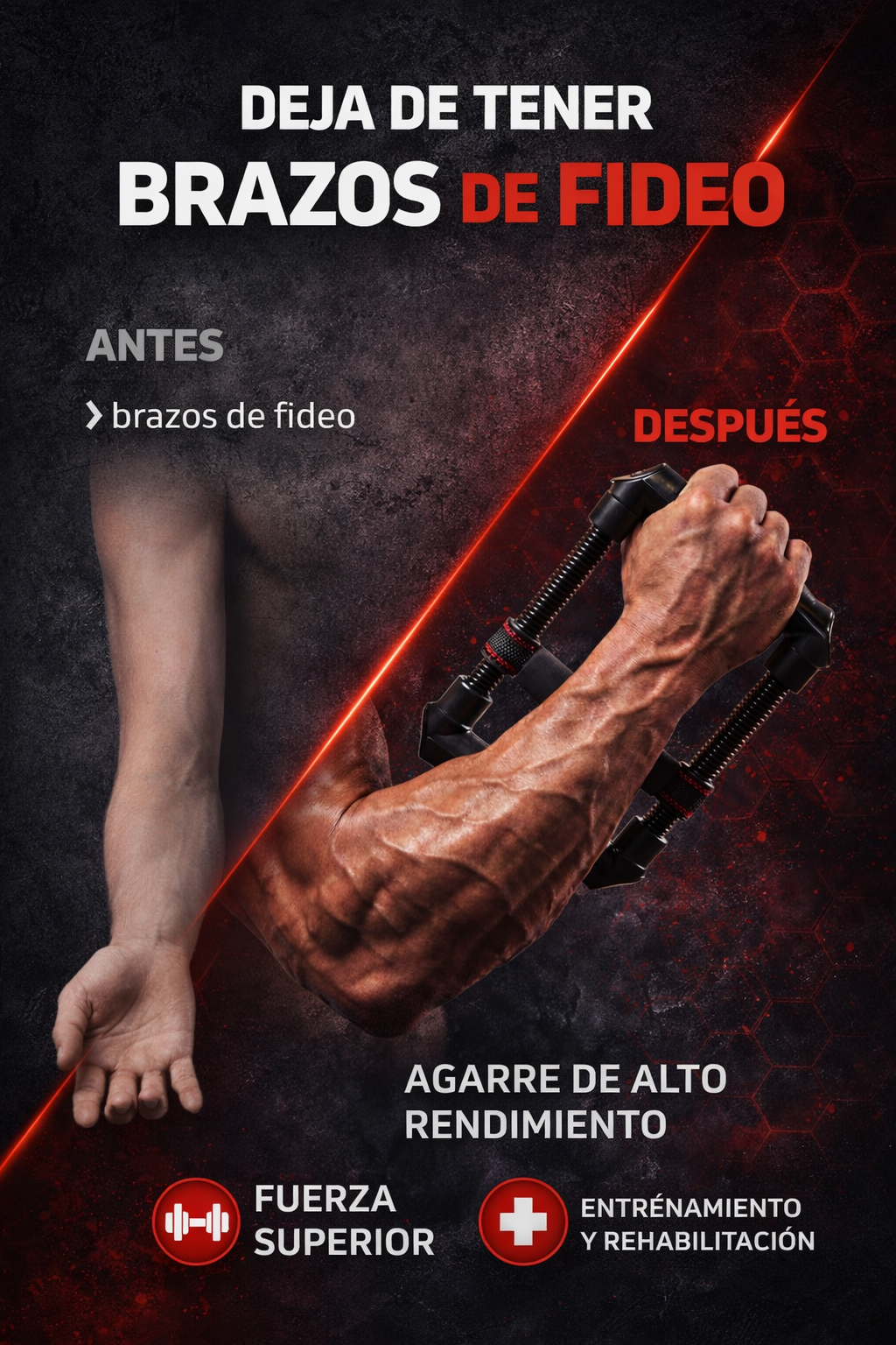 GripForce Pro™ – Recupera tu fuerza de agarre y potencia en manos y antebrazos