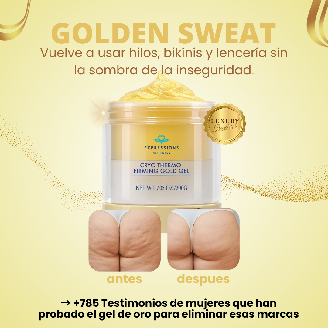 Golden Sweat: Borra estrías visibles y revierte la celulitis profunda en solo 18 días