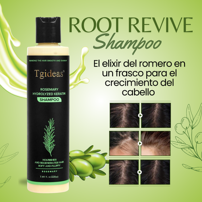 ROOT REVIVE™: Detén la caída y recupera tu densidad capilar con el poder del romero