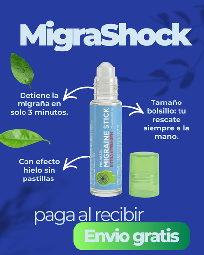 MigraShock |Apaga el Dolor de Cabeza y la Migraña con "Efecto Hielo" en solo 3 Minutos.