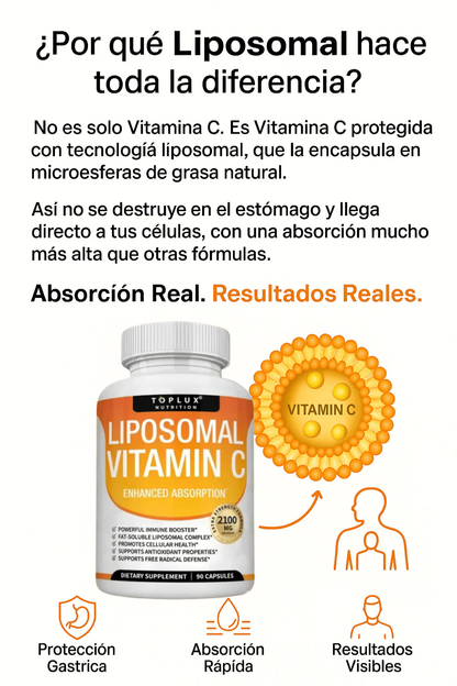 LIPOSOMAL VITAMINA C | Mas joven, apoyando la circulacion, las varices con mas salud