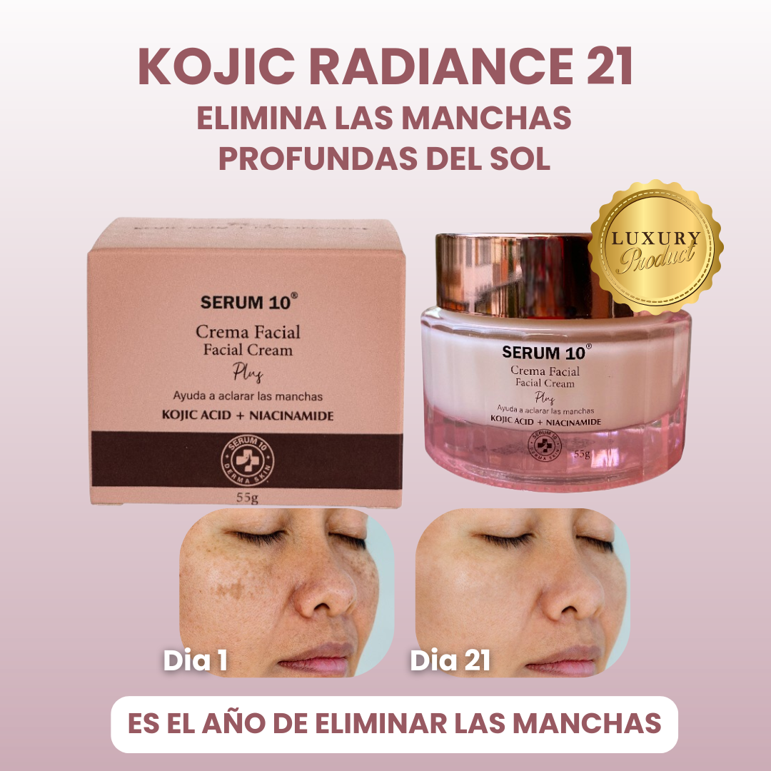 Crema Kojic Radiance 21 – Elimina Manchas Oscuras de la cara