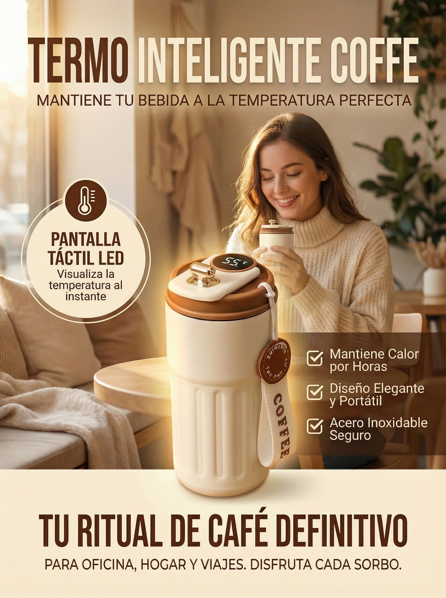 TERMO COFFE ☕ Calienta y enfria en segundos
