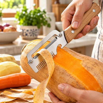 Pelando ahuyama con Pelafácil Pro
