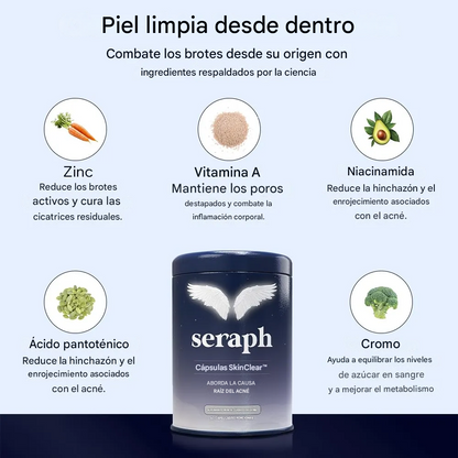 🪽 SERAPH - El suplemento que elimina el acné hormonal y te devuelve la confianza frente al espejo