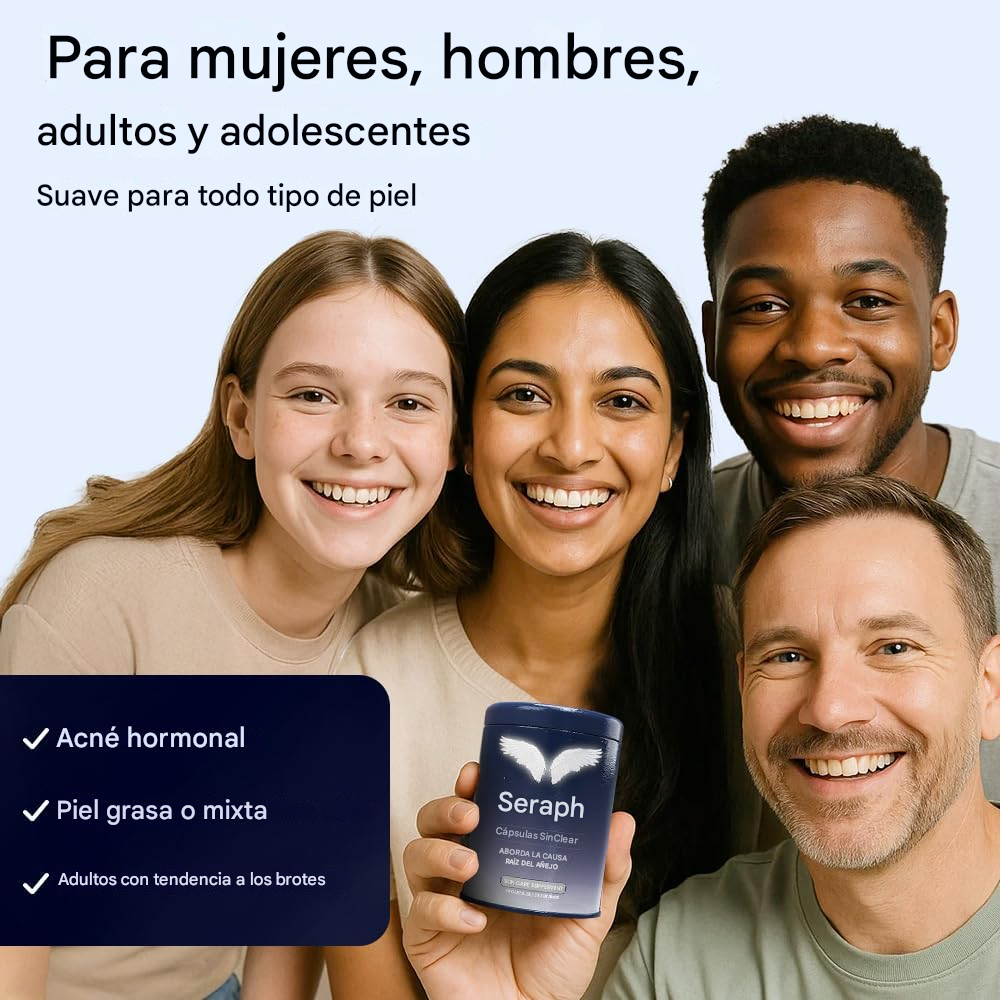 🪽 SERAPH - El suplemento que elimina el acné hormonal y te devuelve la confianza frente al espejo
